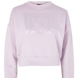 Ivy Park Crop Workout Lavender Sweatshirt